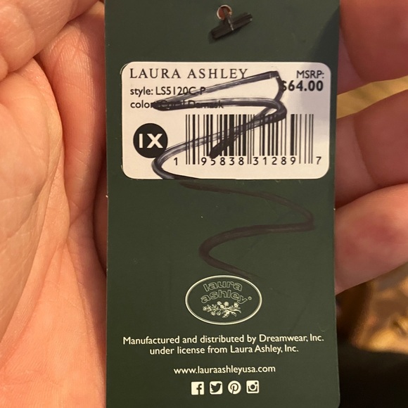 NWT Laura Ashley Soft & Cozy Pink Pajama Set, 1X - Picture 7 of 7